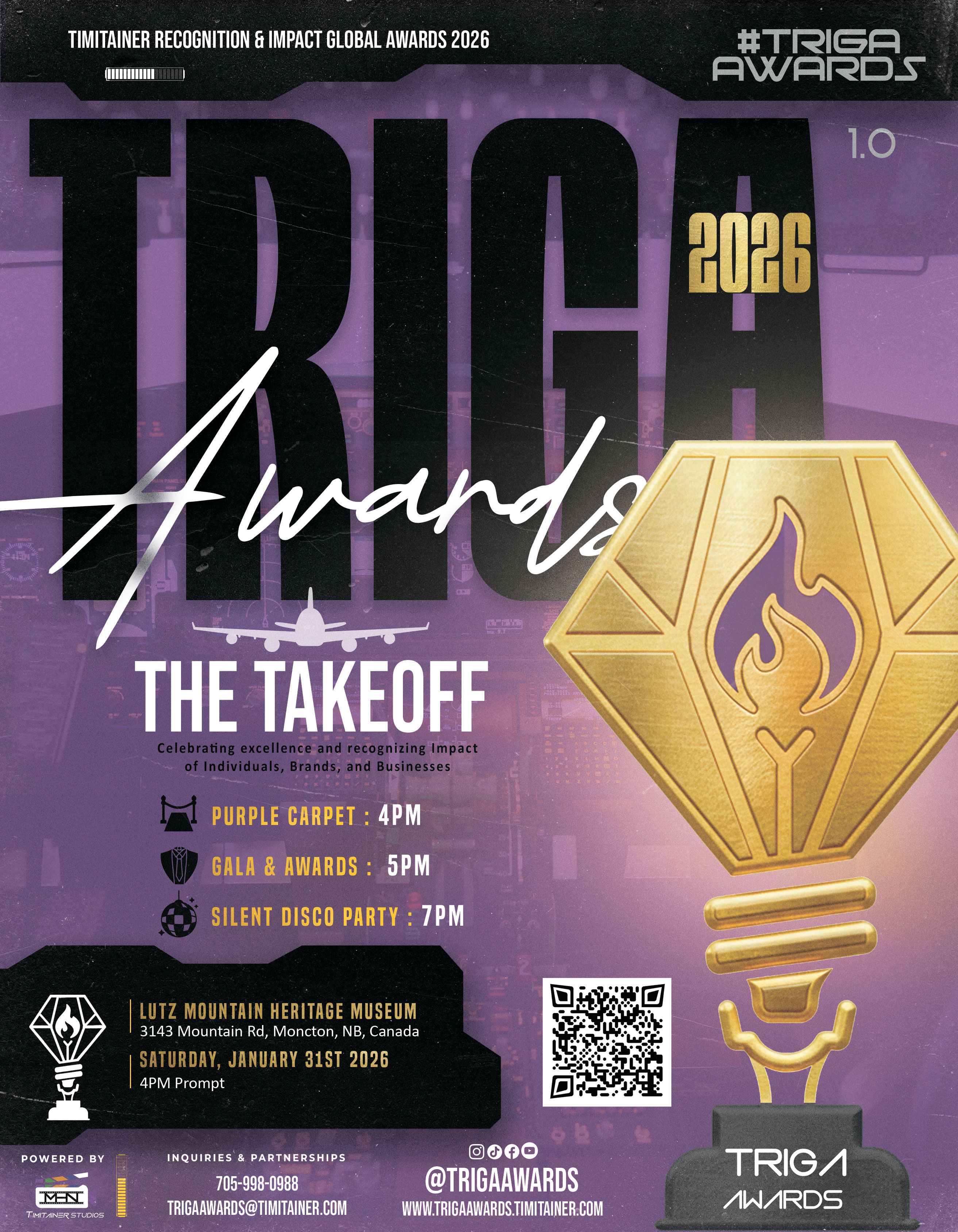  Timitainer Studios Announces the Inaugural TRIGA Awards 2026 — “THE TAKEOFF”