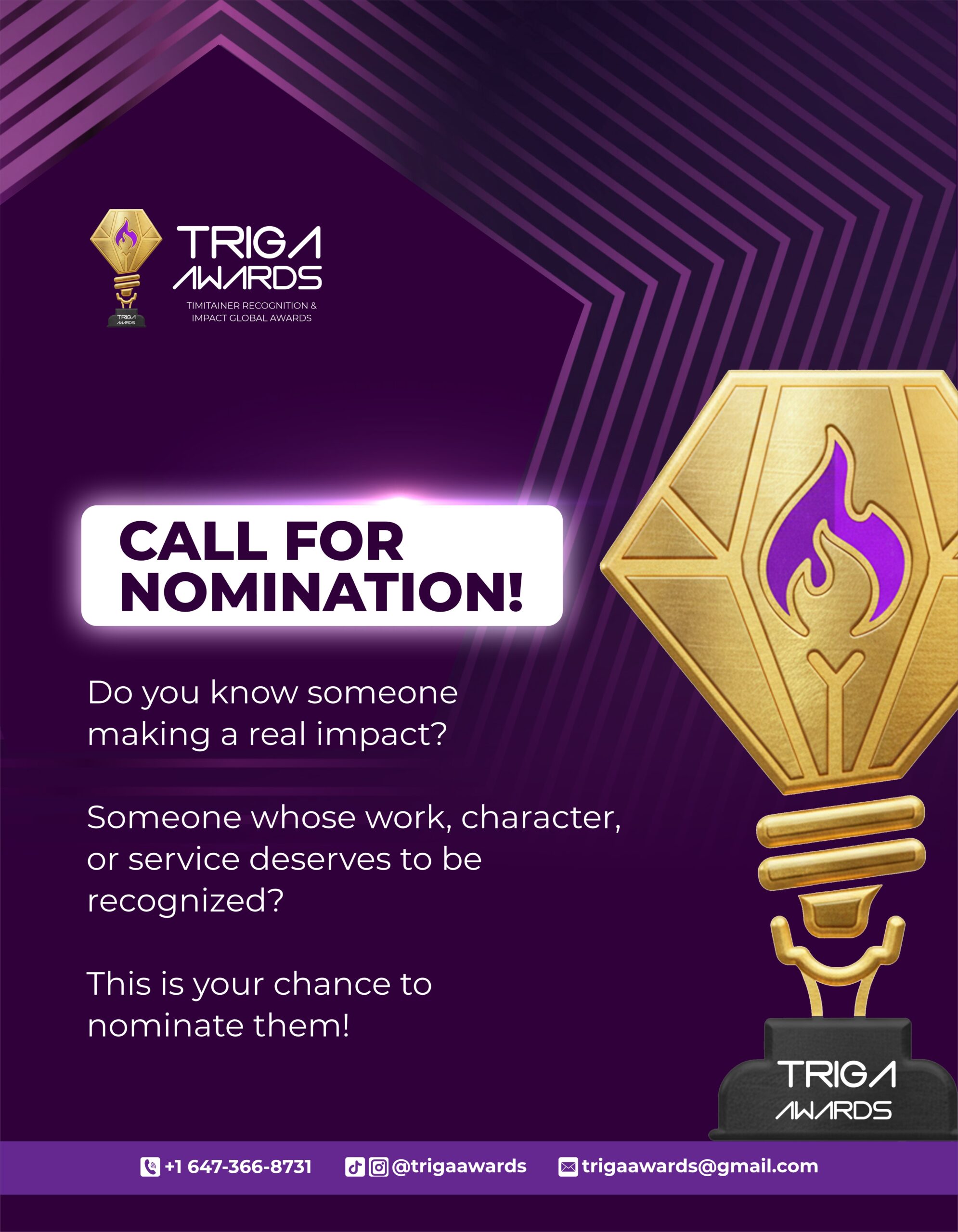  Nominations Now Open : TRIGA AWARDS 2026